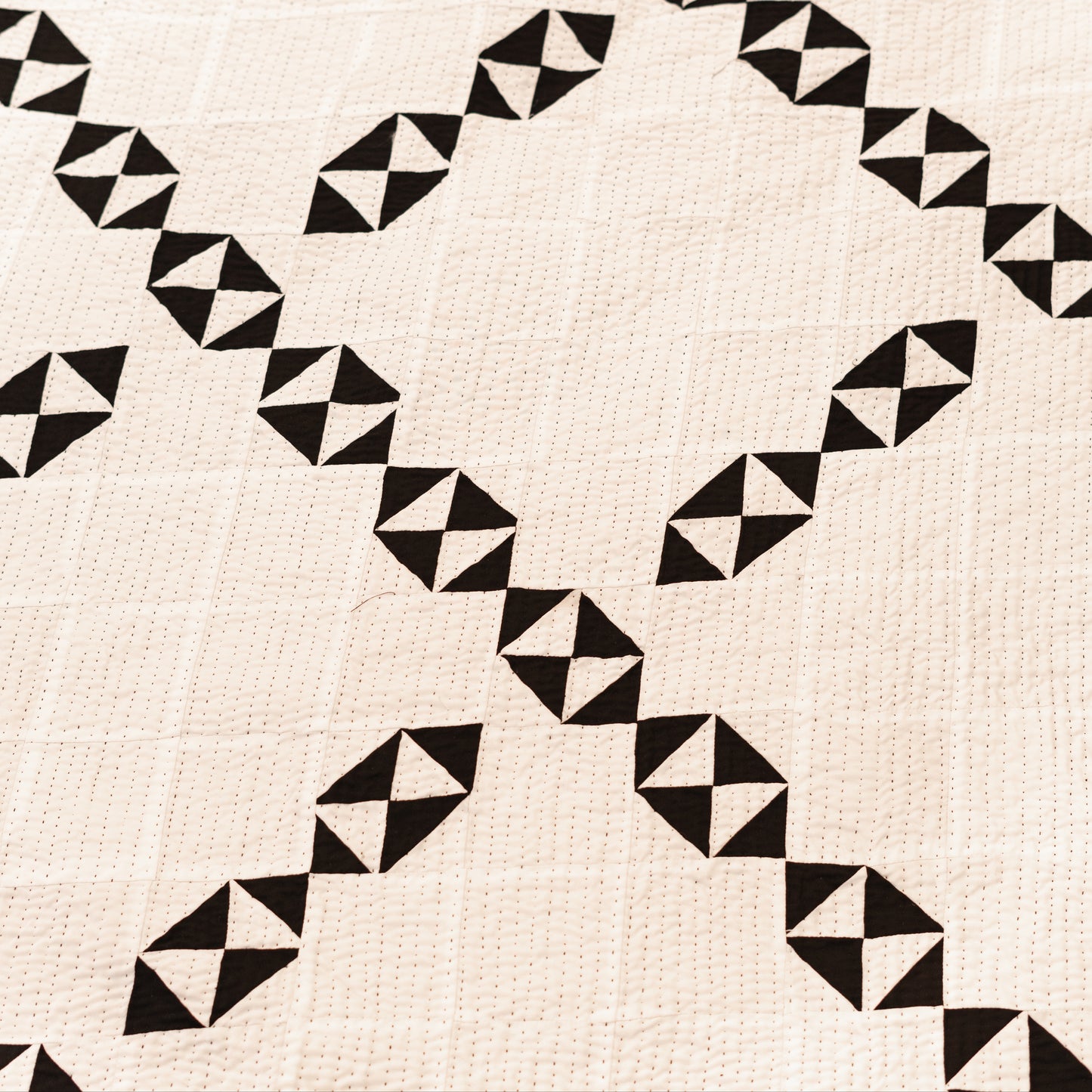Black & White Patchwork Sindhi Rilli Quilt – Reversible • Handmade • Pure Cotton • Heritage Craft from Sindh