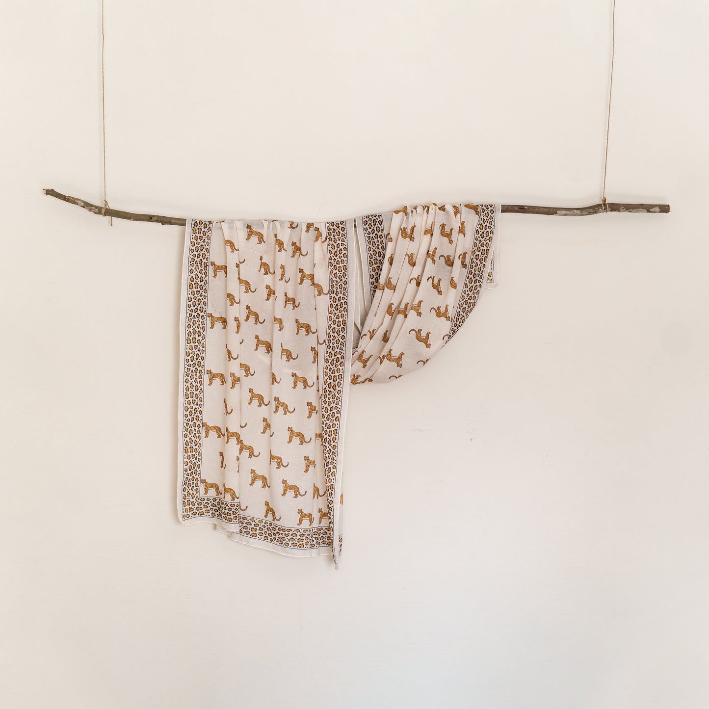 The Cheetah Hand-Block Printed Scarf