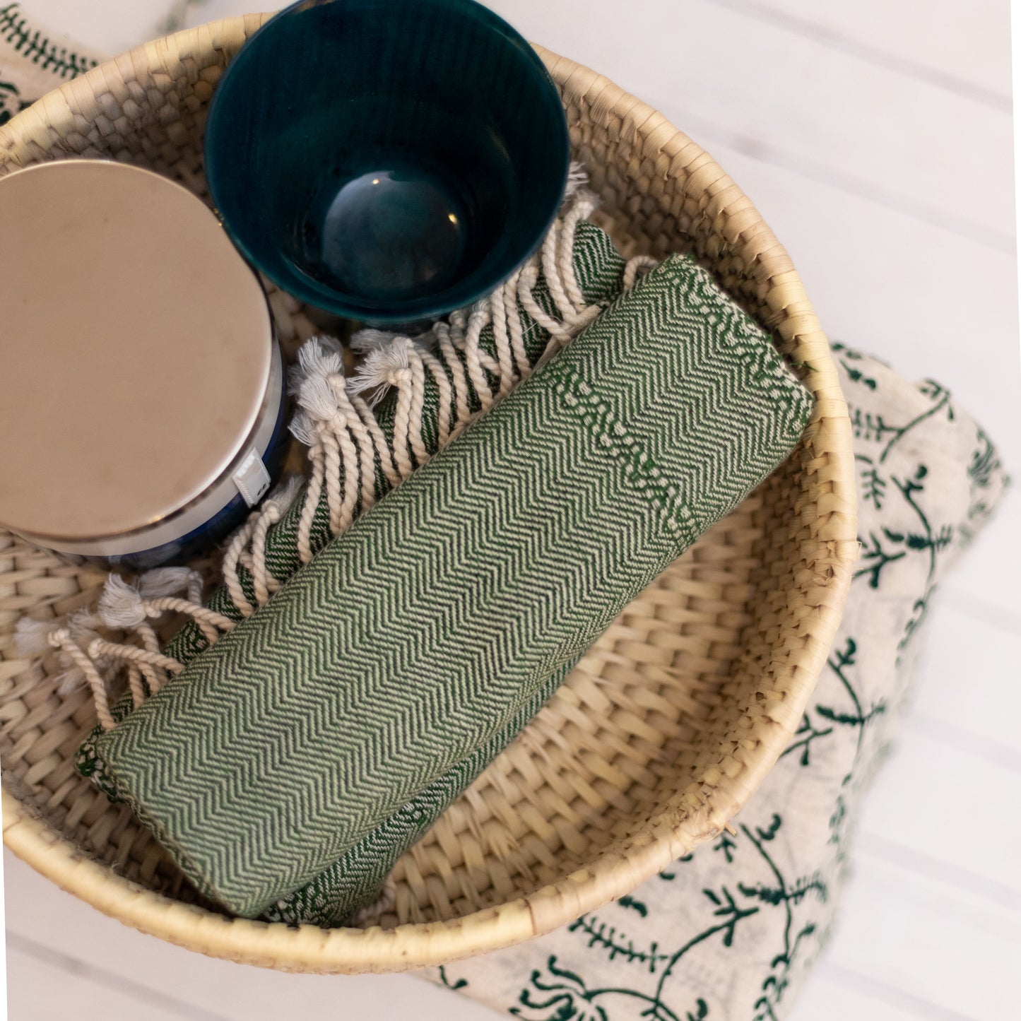 Small Tray Basket – Date Leaf Weave
