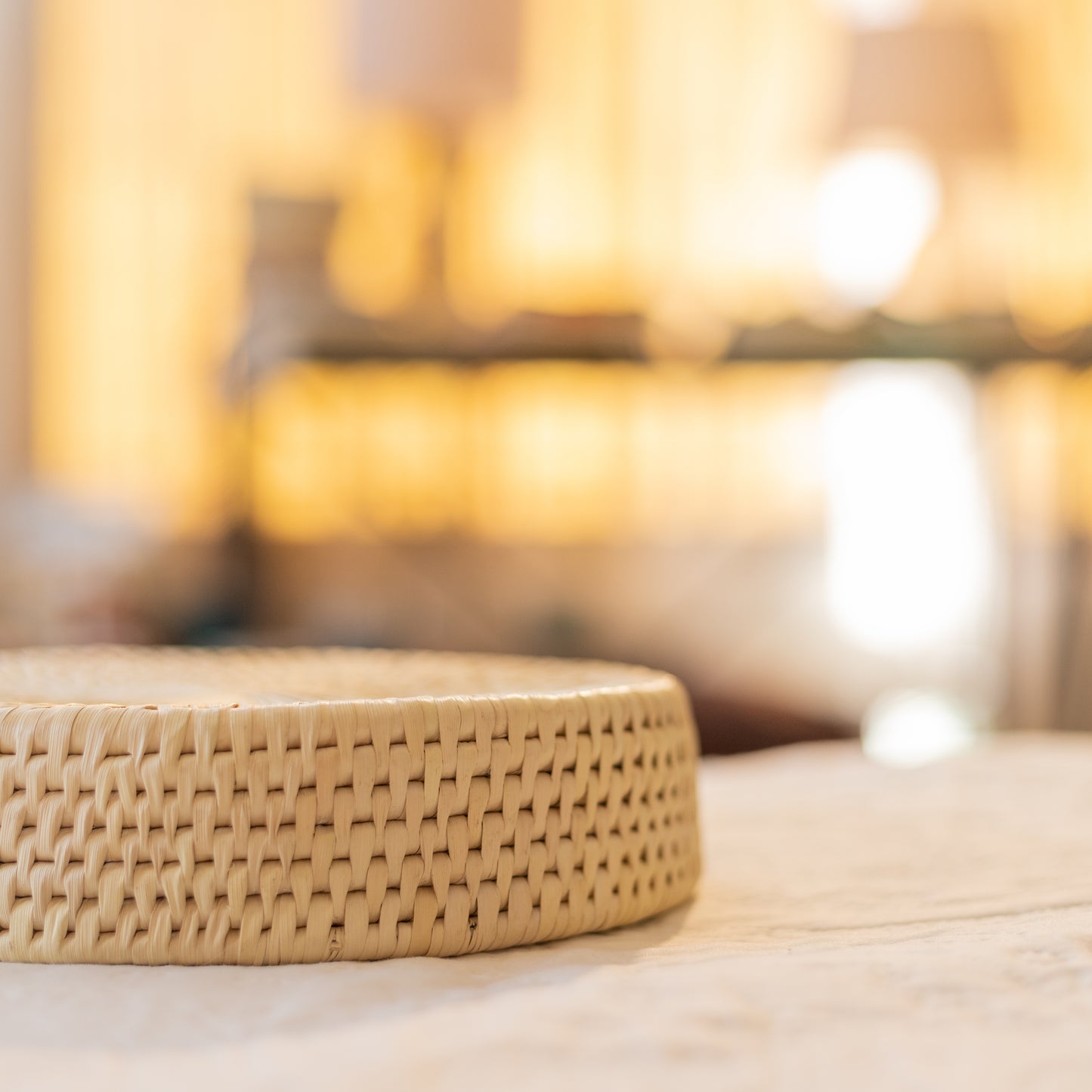 Mini Tray, Handwoven Date Palm Baskets – Sustainable Craft from Sindh, Pakistan