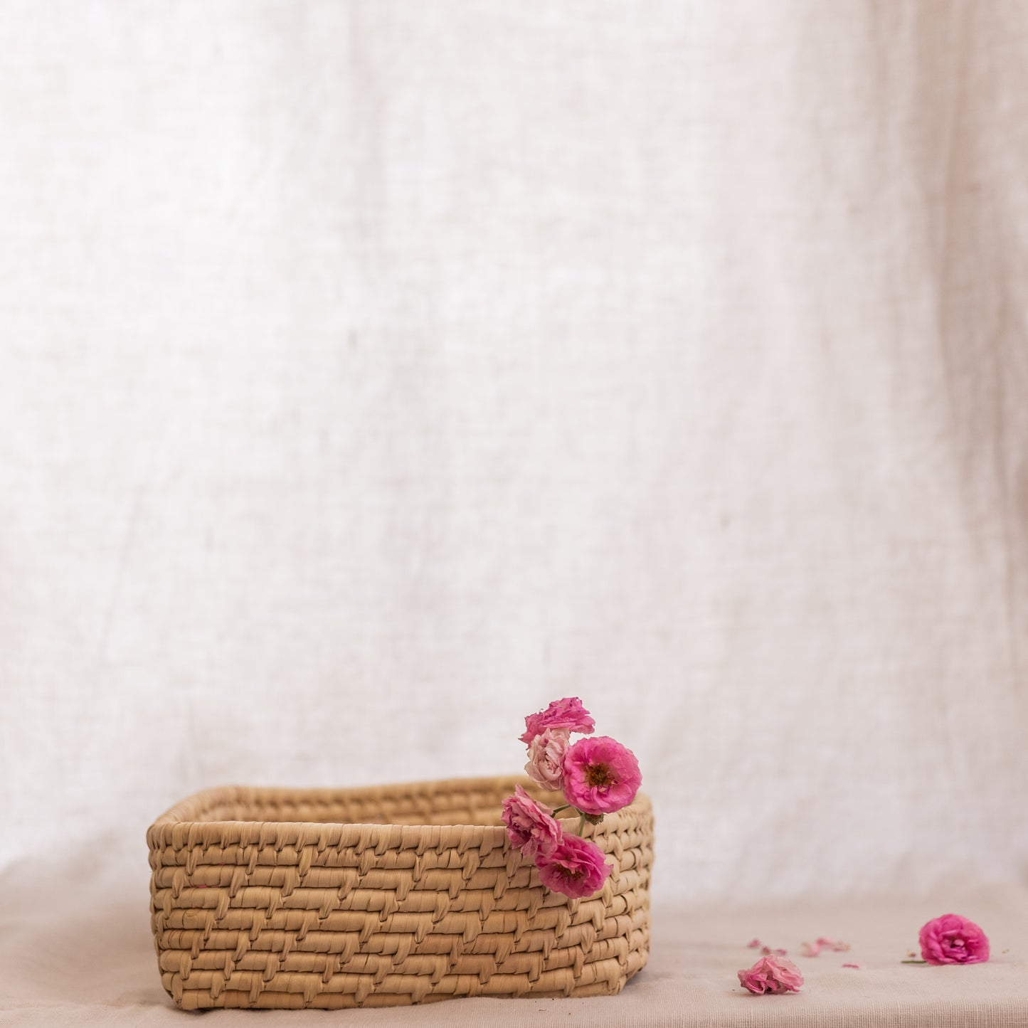 Square Basket – Date Leaf Weave
