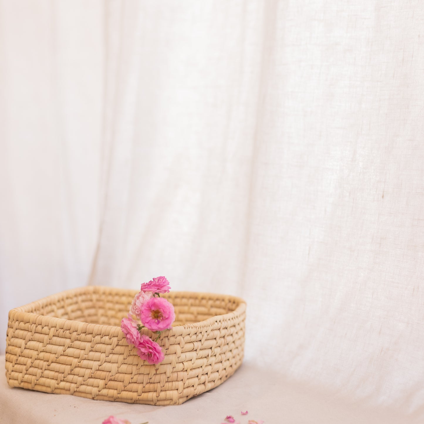 Square Basket – Date Leaf Weave