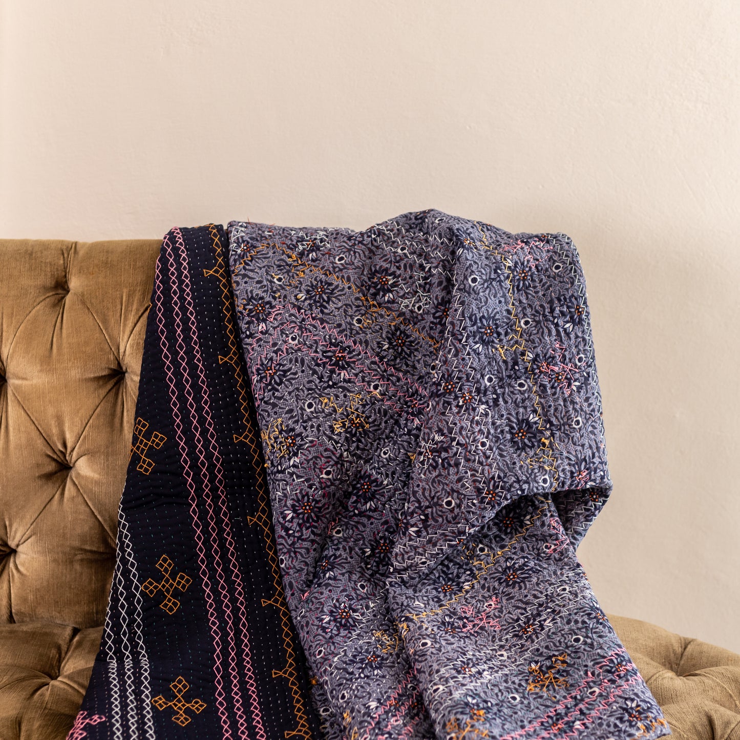 Navy Blue J Rilli Throw