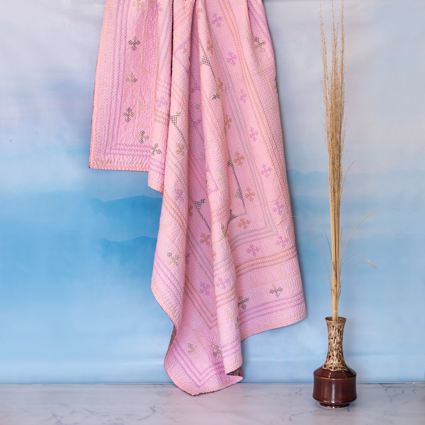 Baby Pink J Rilli Throw