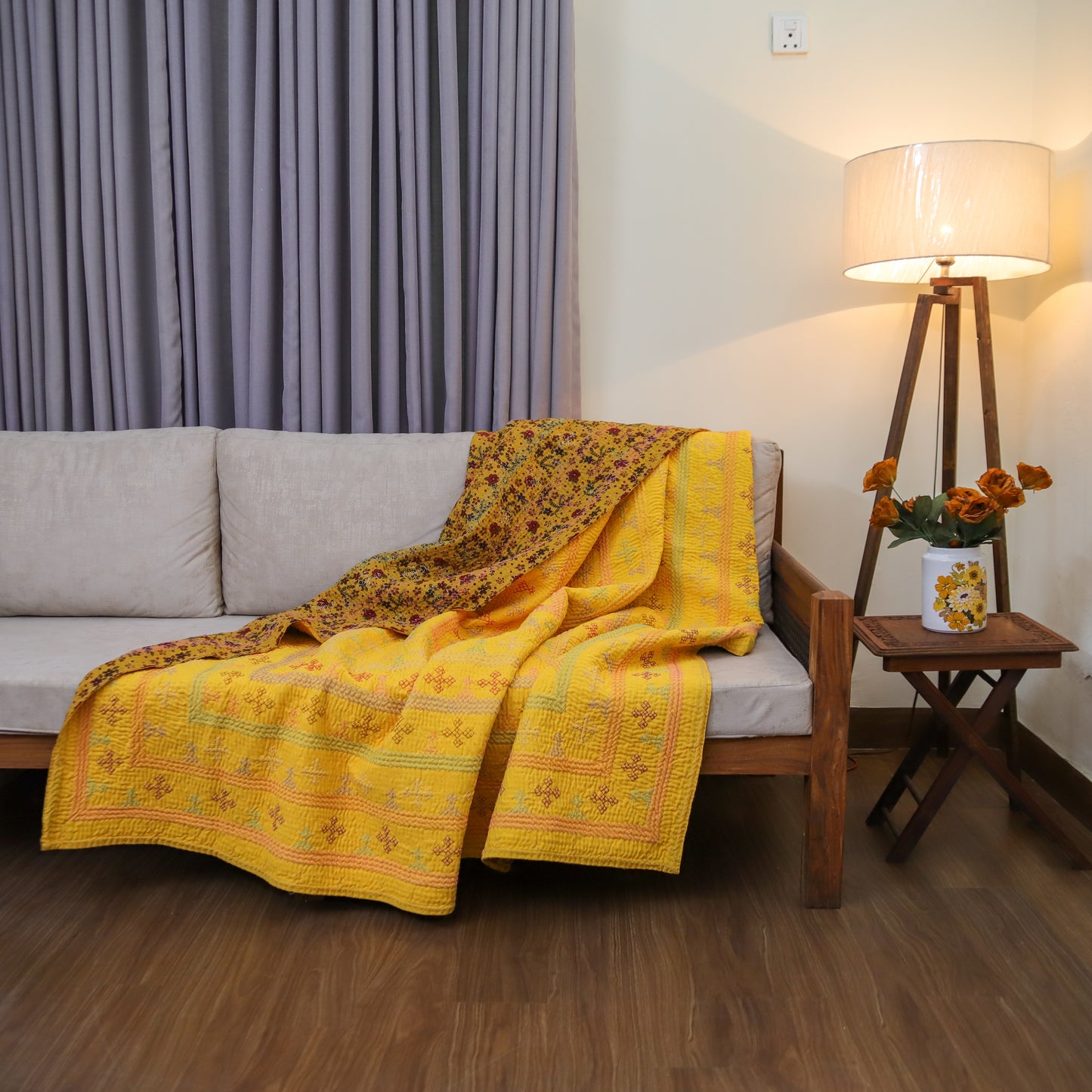 Queen Size Rilli – Marigold Charm
