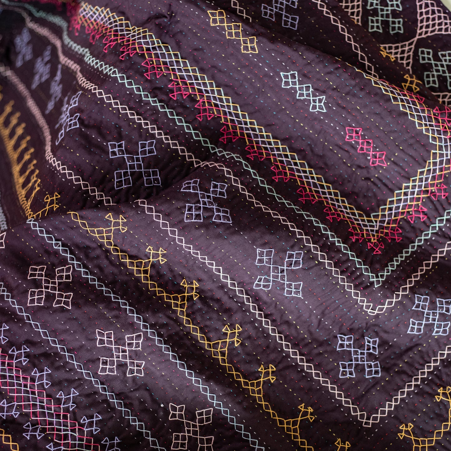 Burgundy Sage Throw Rilli