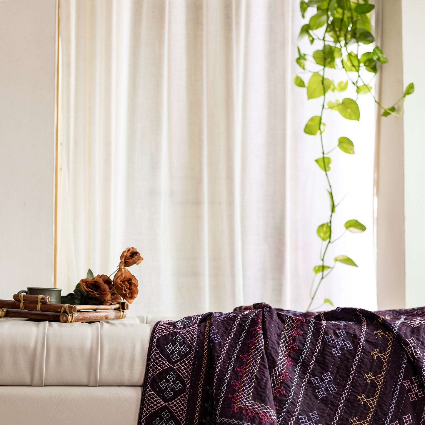 Burgundy Sage Throw Rilli