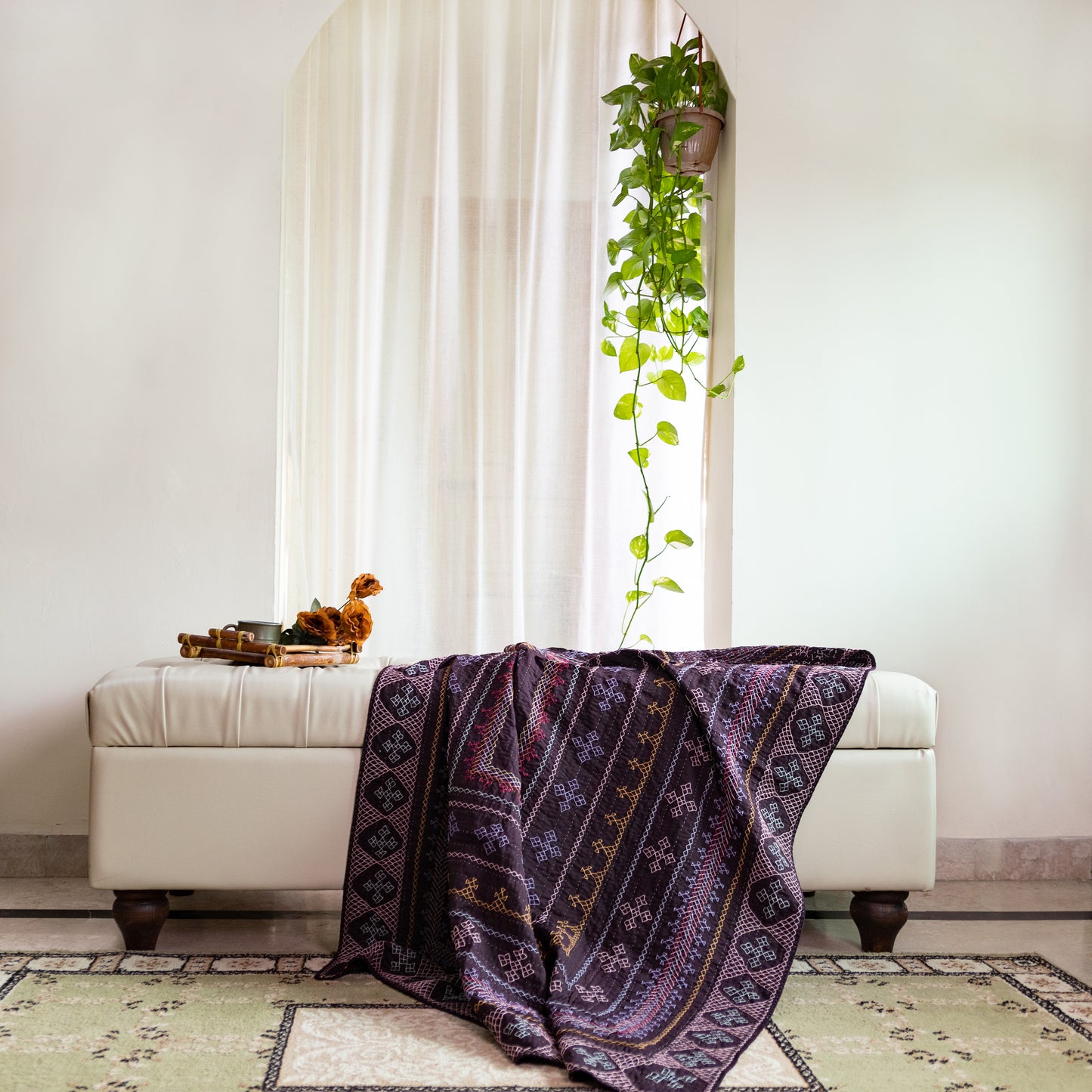 Burgundy Sage Throw Rilli