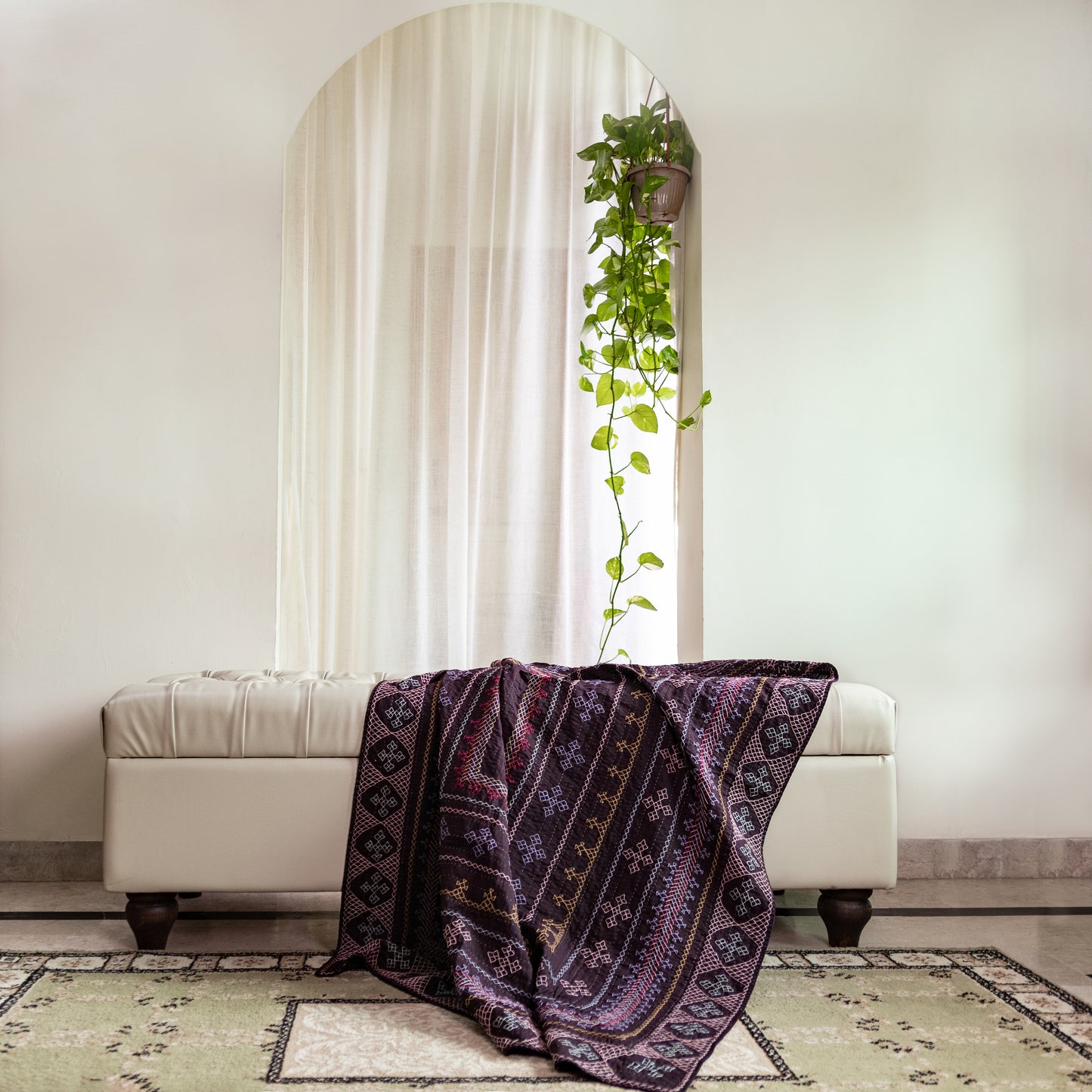 Burgundy Sage Throw Rilli
