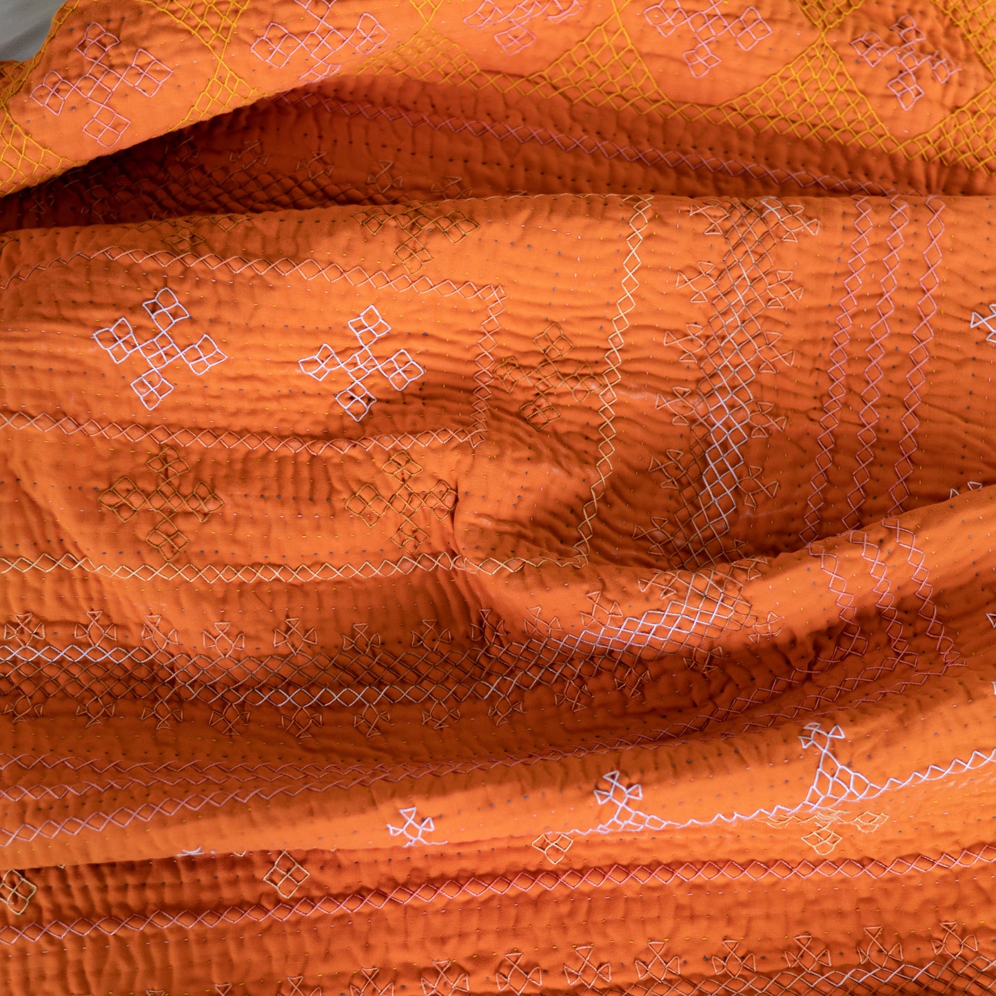 Orange & Teal Sage Throw Rilli