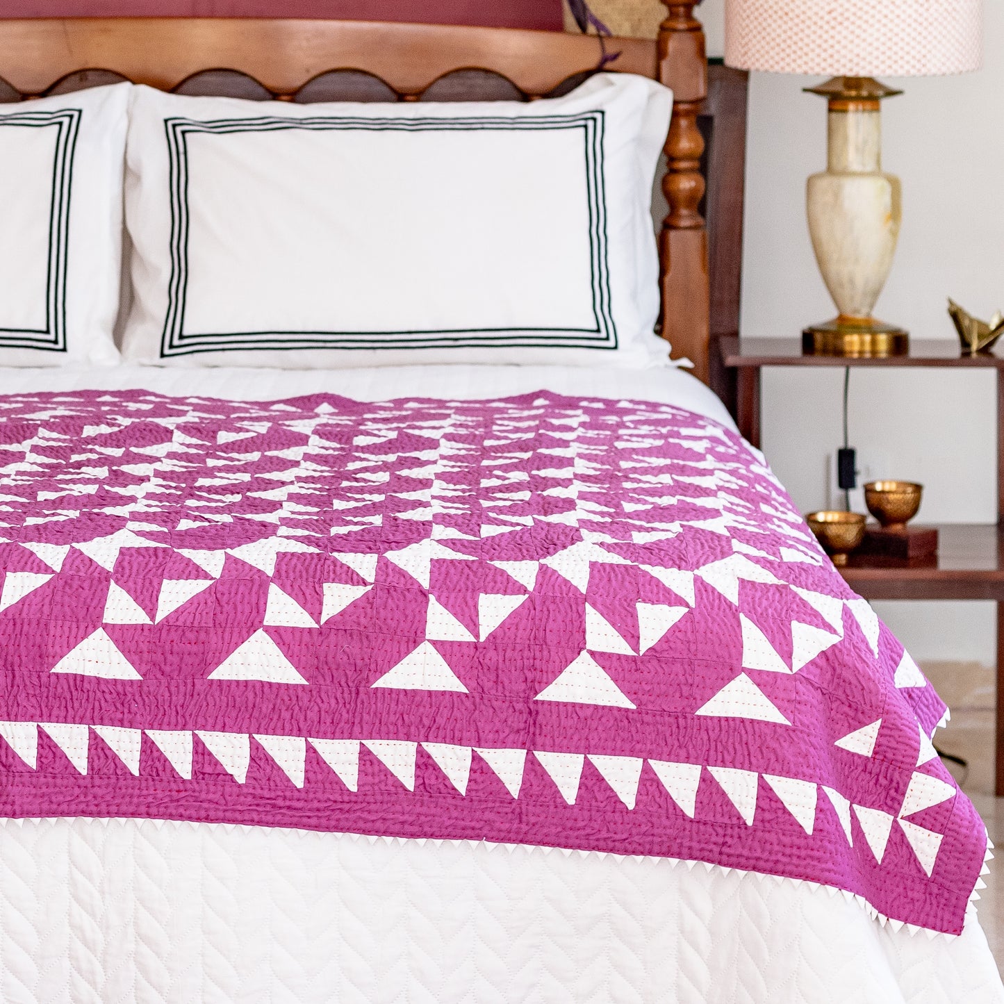 Sail Boat Rilli – Lavender | Throw Size