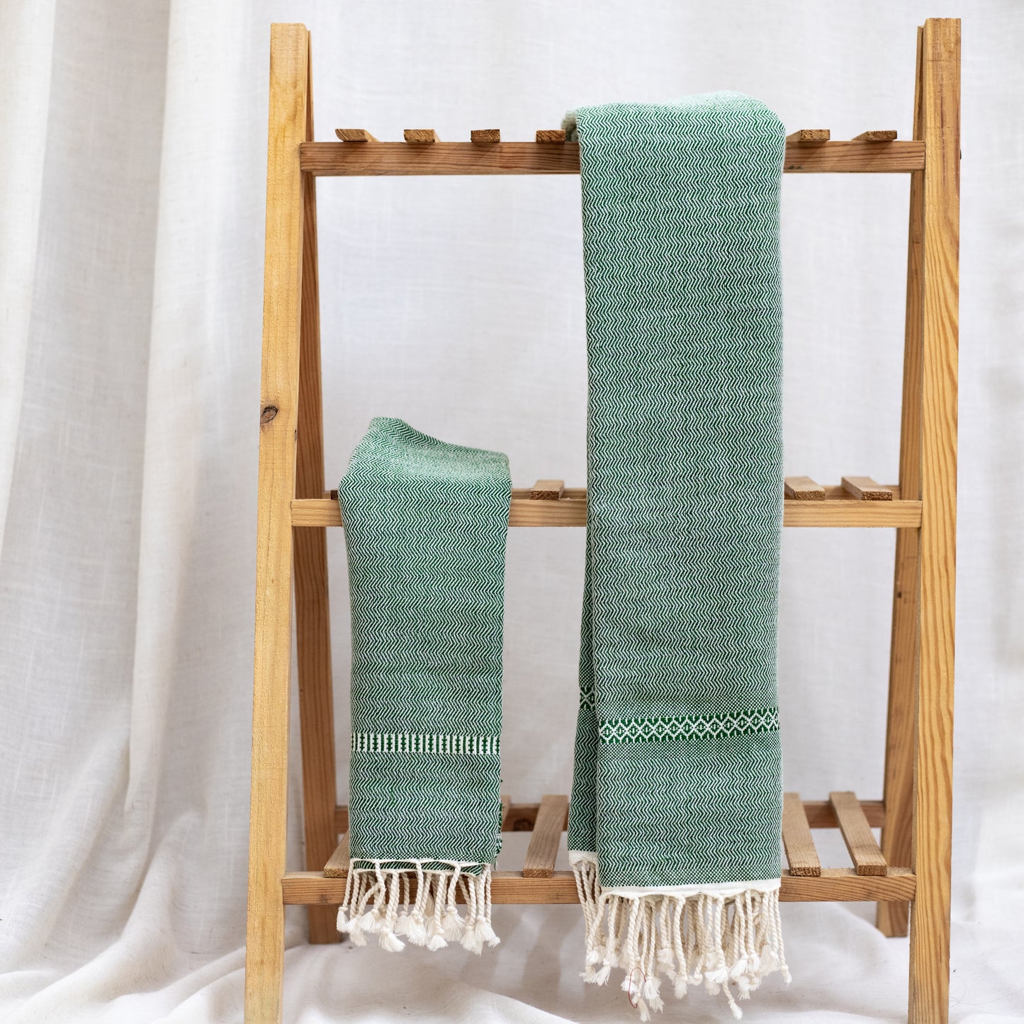 Green Hand Towels