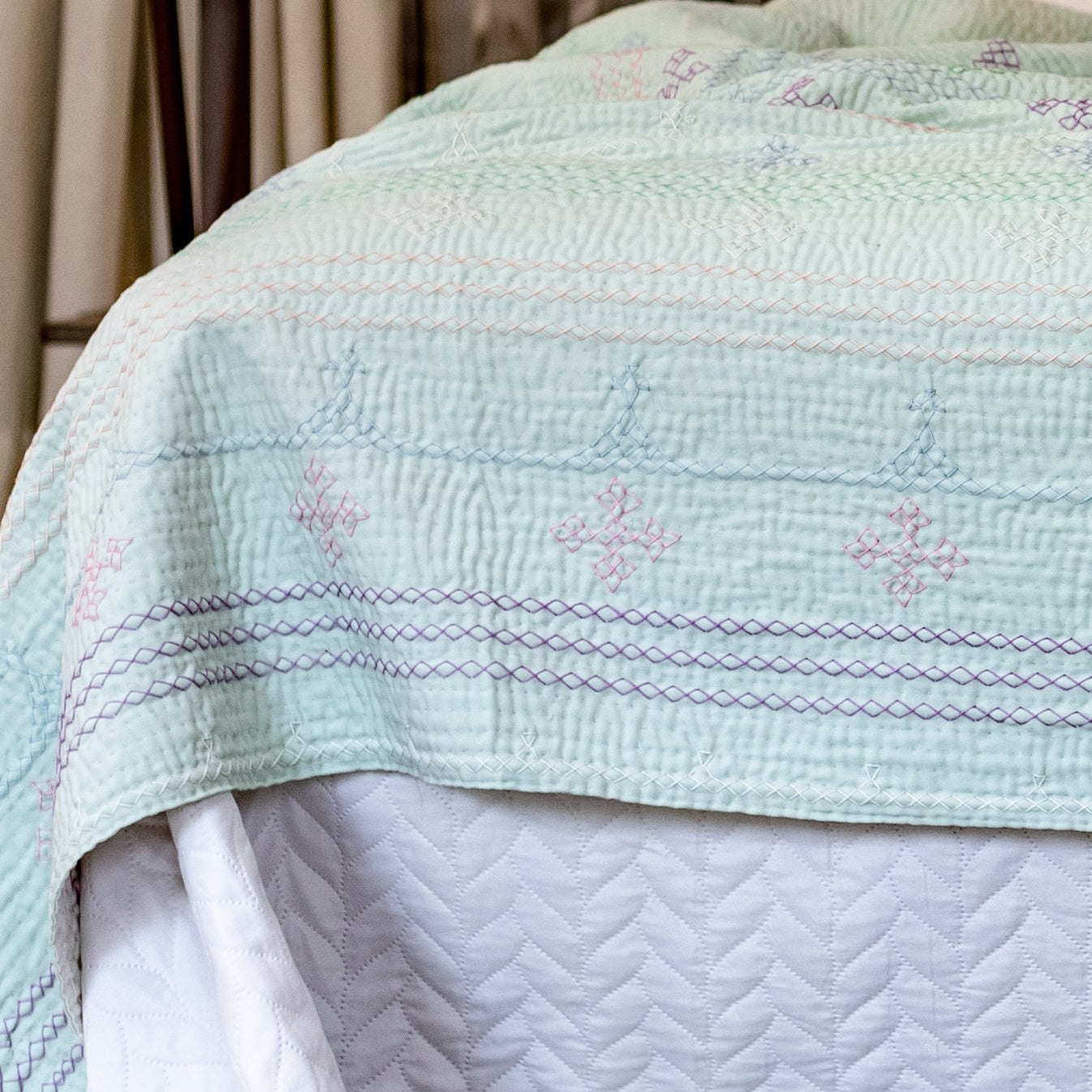 Pastel Mint & Cream – J Rilli – Twin Size