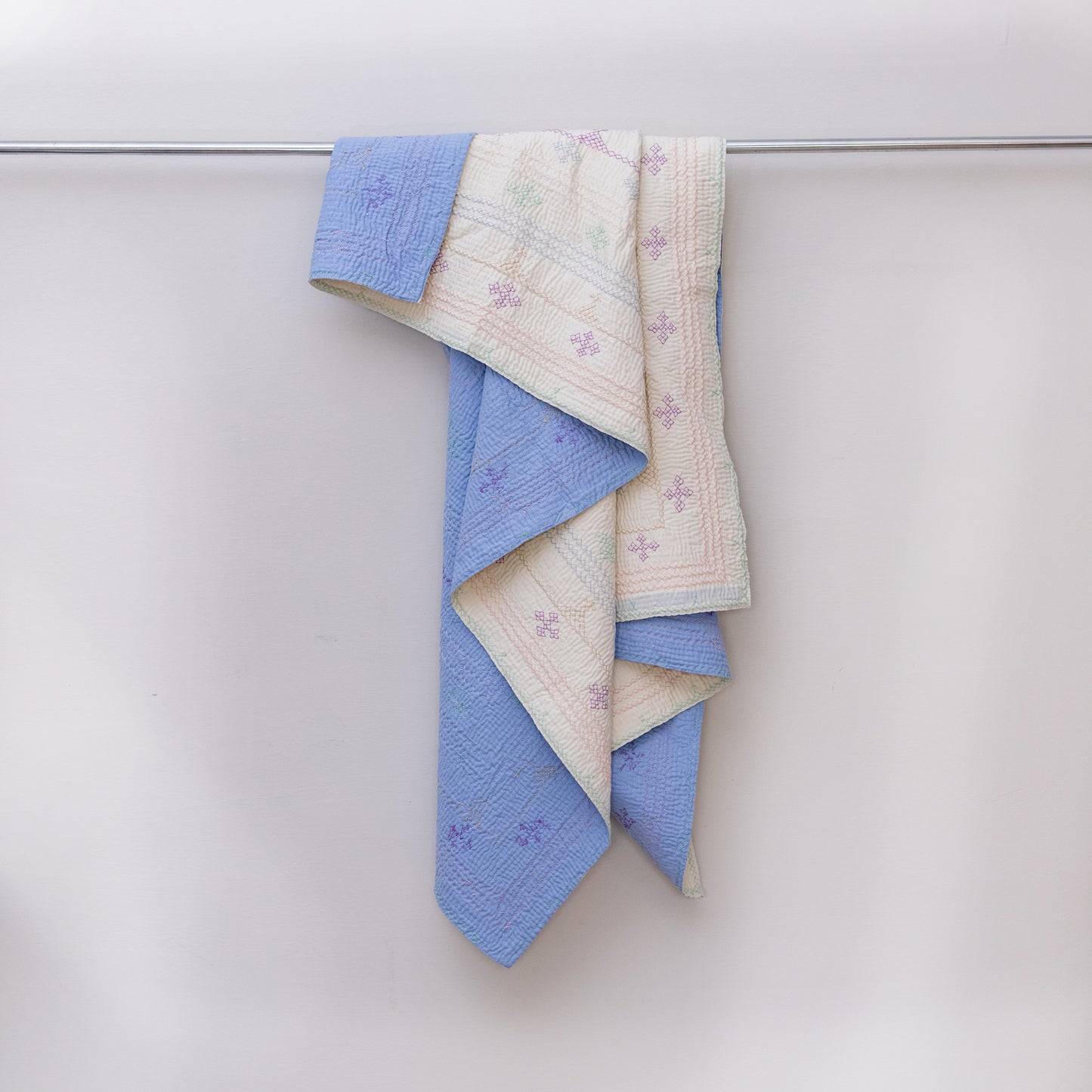 White & Sky Blue – J Rilli – Twin Size