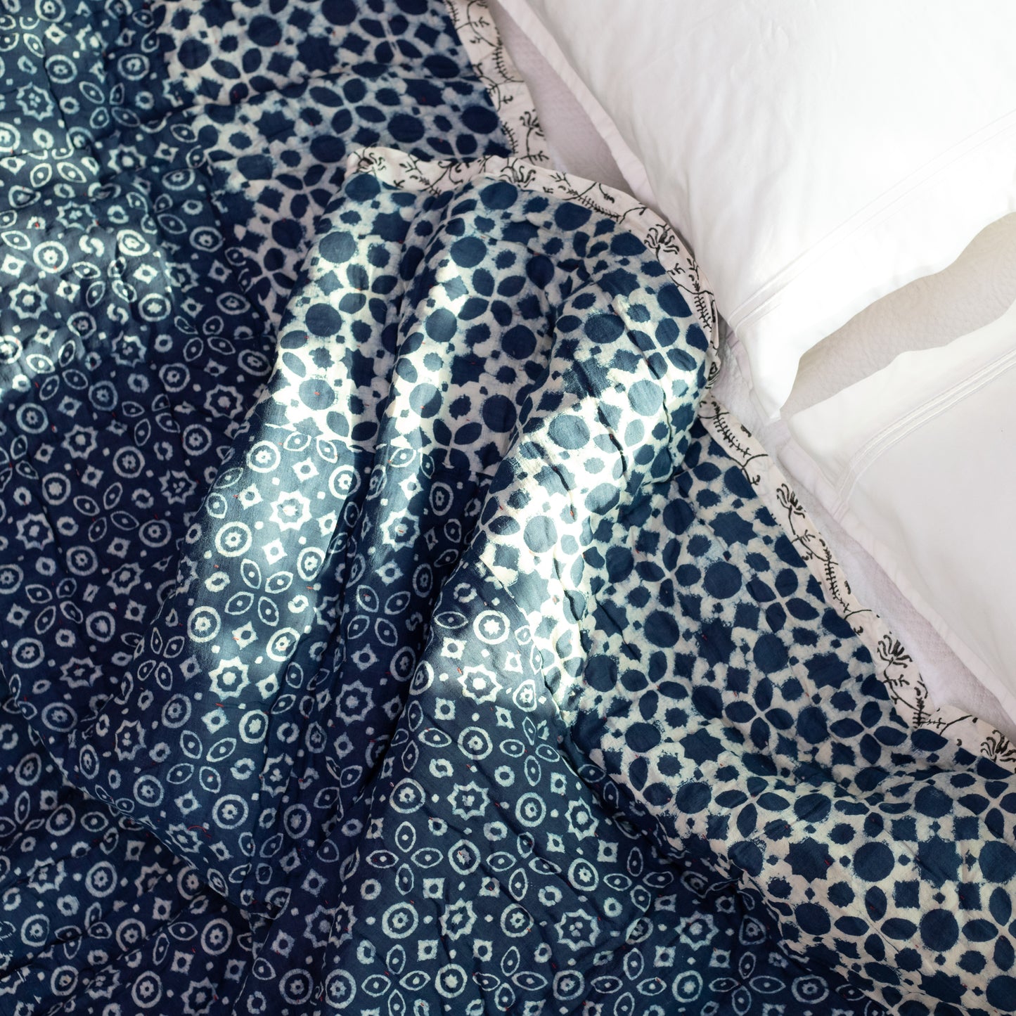 Indigo Block Print Twin Dulaai