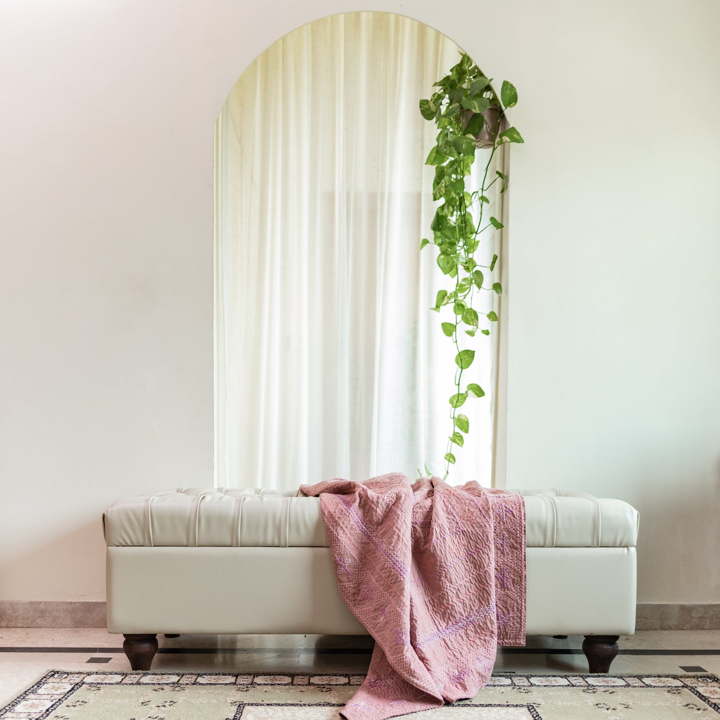 Dusty Rose Sage Rilli Throw