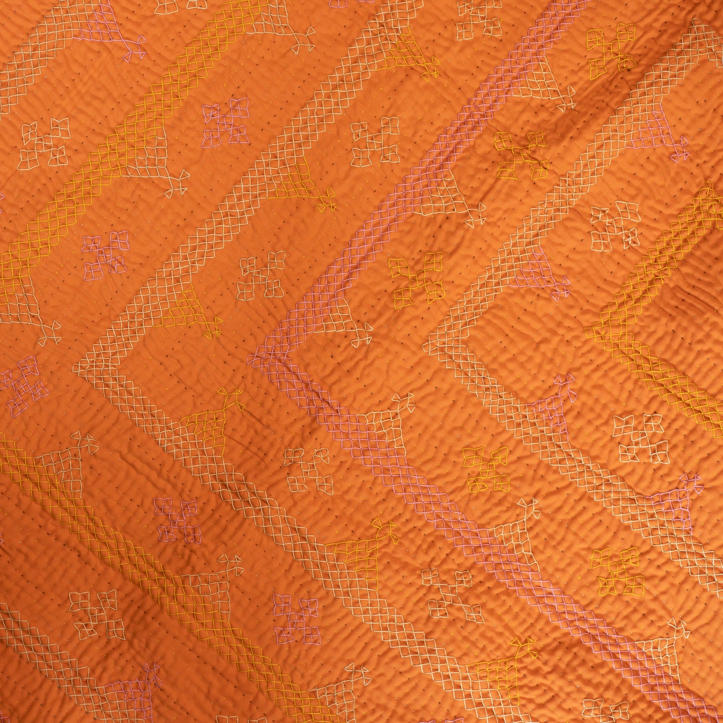 Orange & Teal Rilli – Throw Size