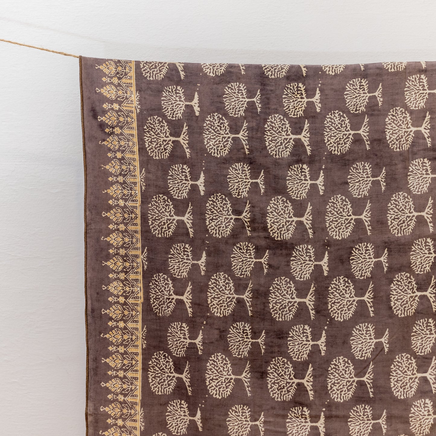 Tree Of Life Brown Ajrak Duppata