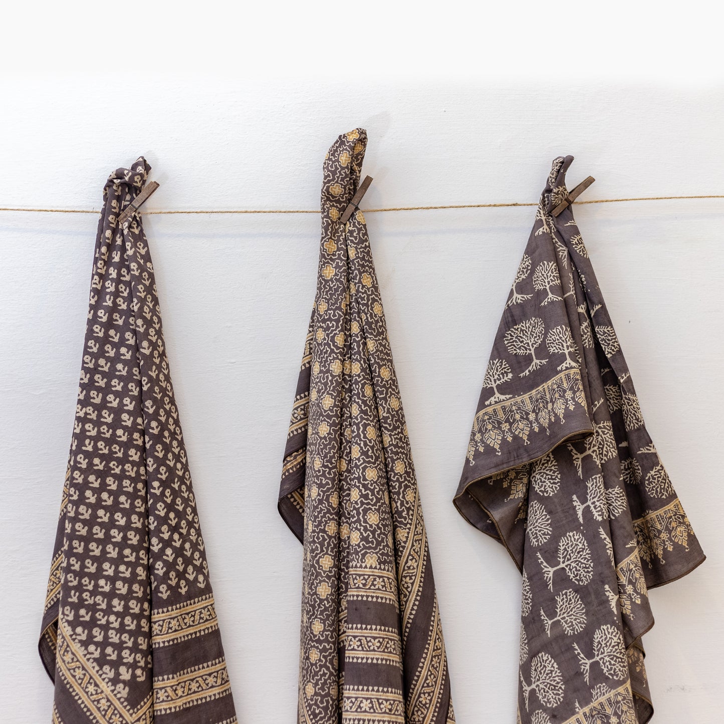 Tree Of Life Brown Ajrak Duppata