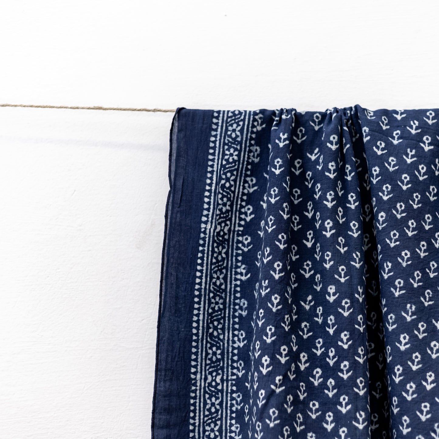 Indigo Anchor Print Dupatta