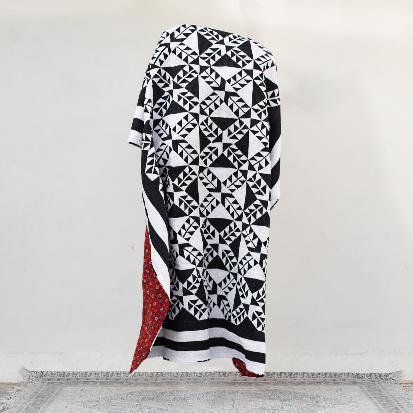 Black & White Patchwork Rilli | Twin Size