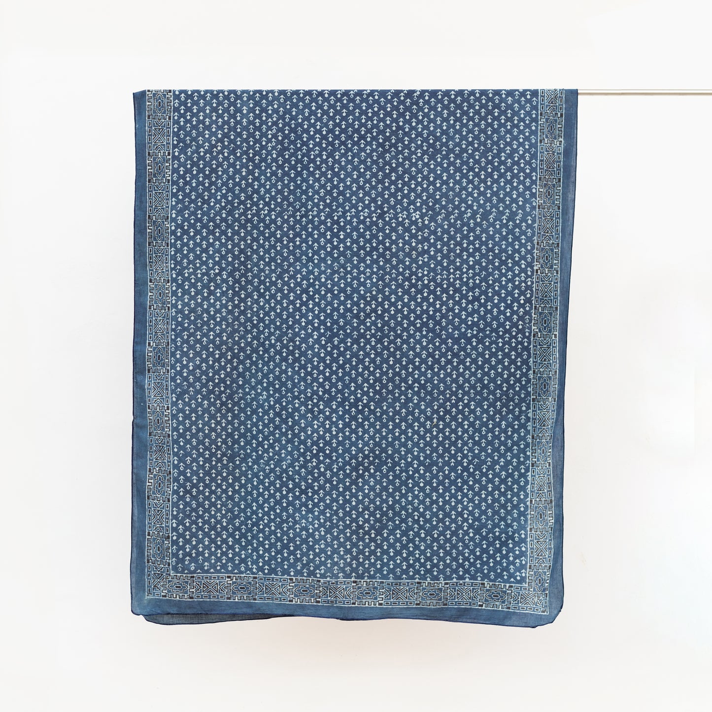 Indigo Anchor Block Print Scarves