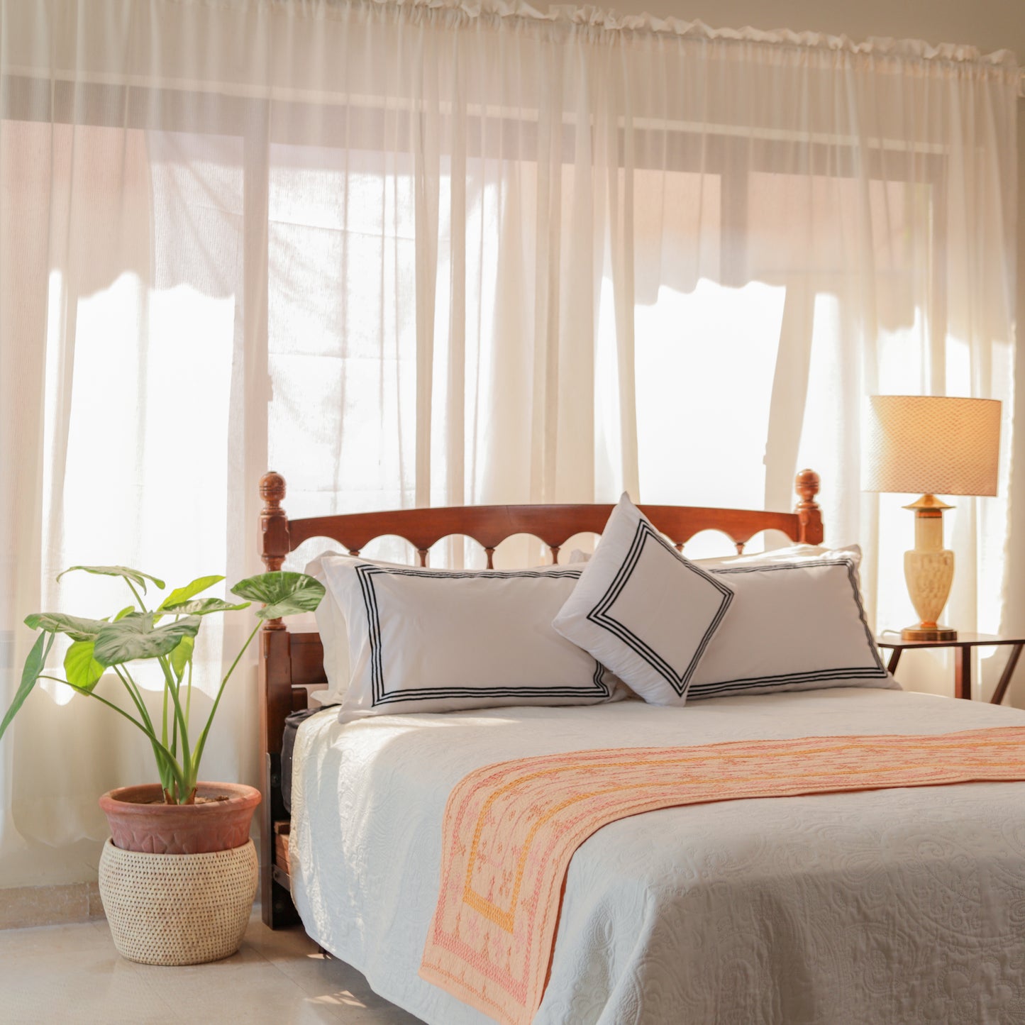 Bed Runner Peach