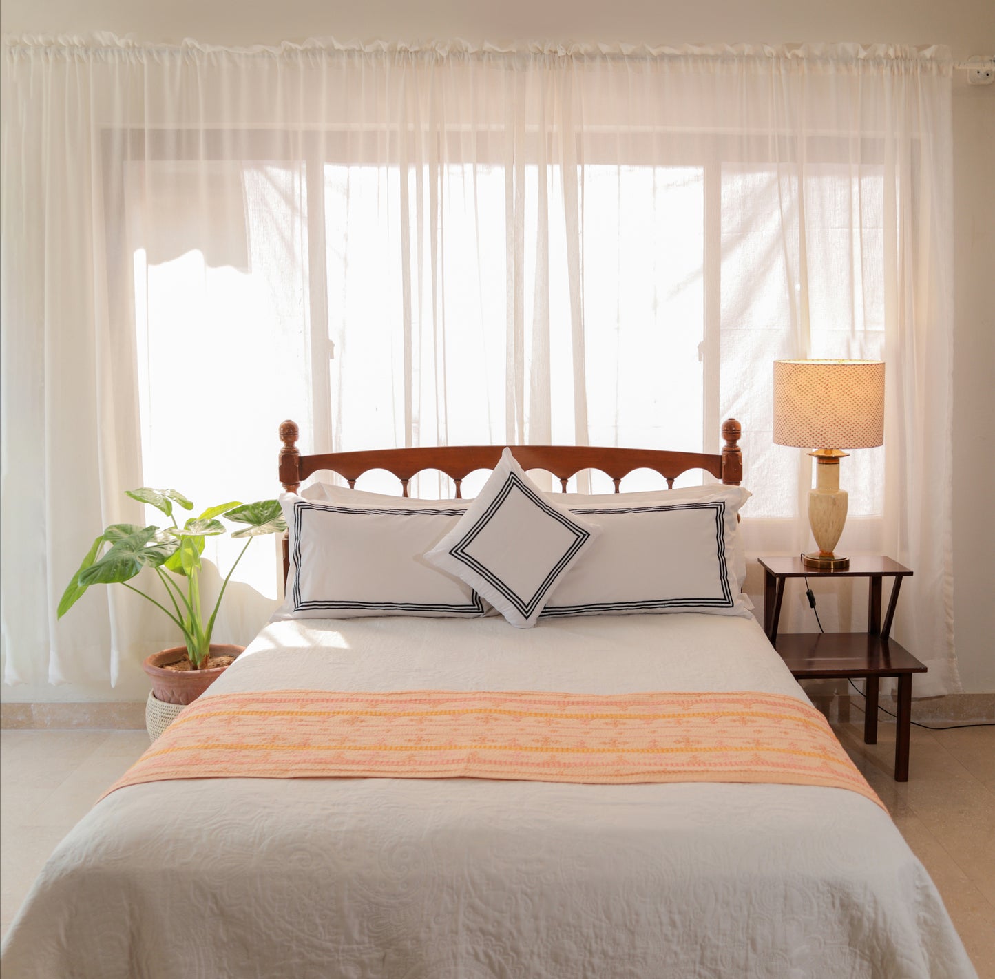 Bed Runner Peach