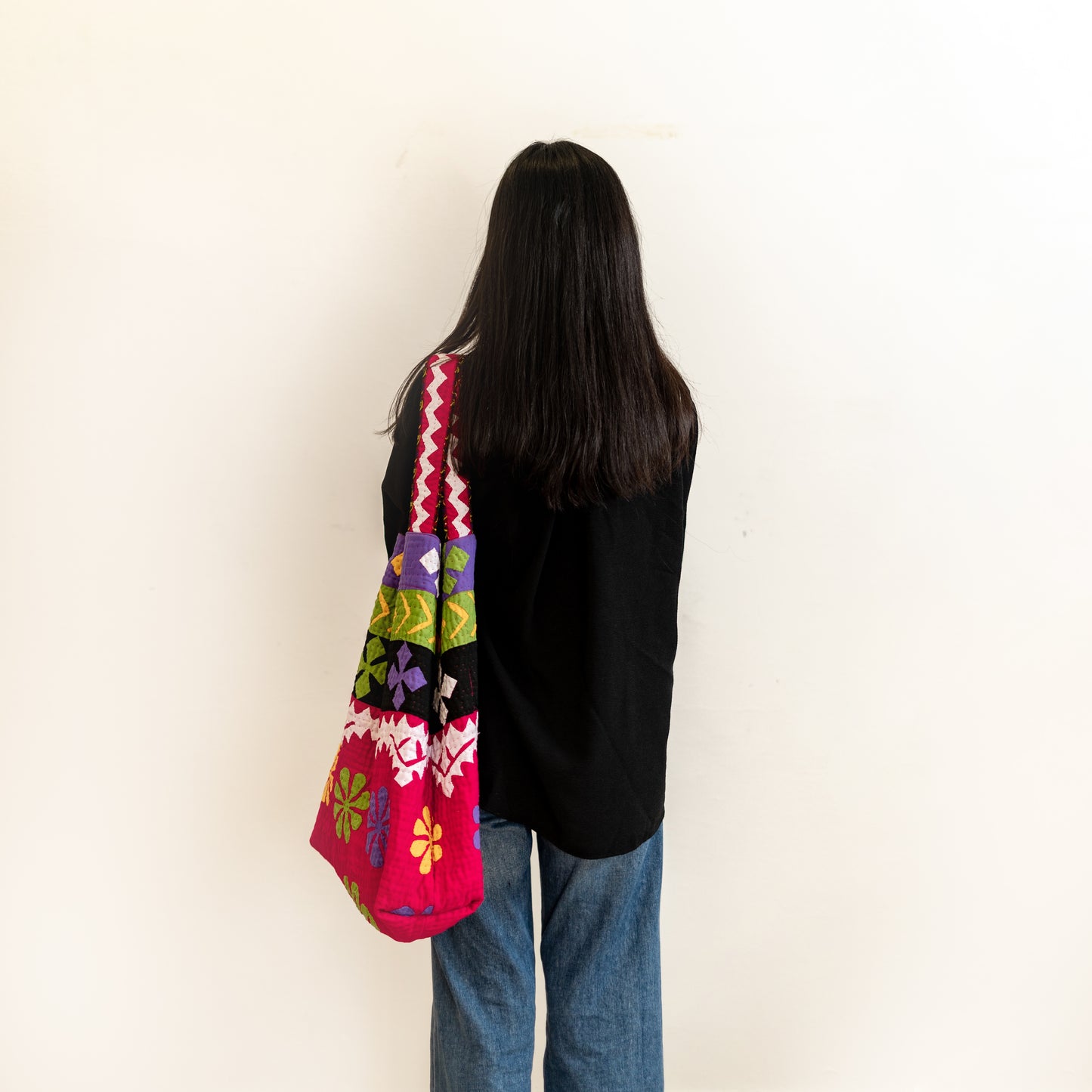 Pink Rilli Tote Bags