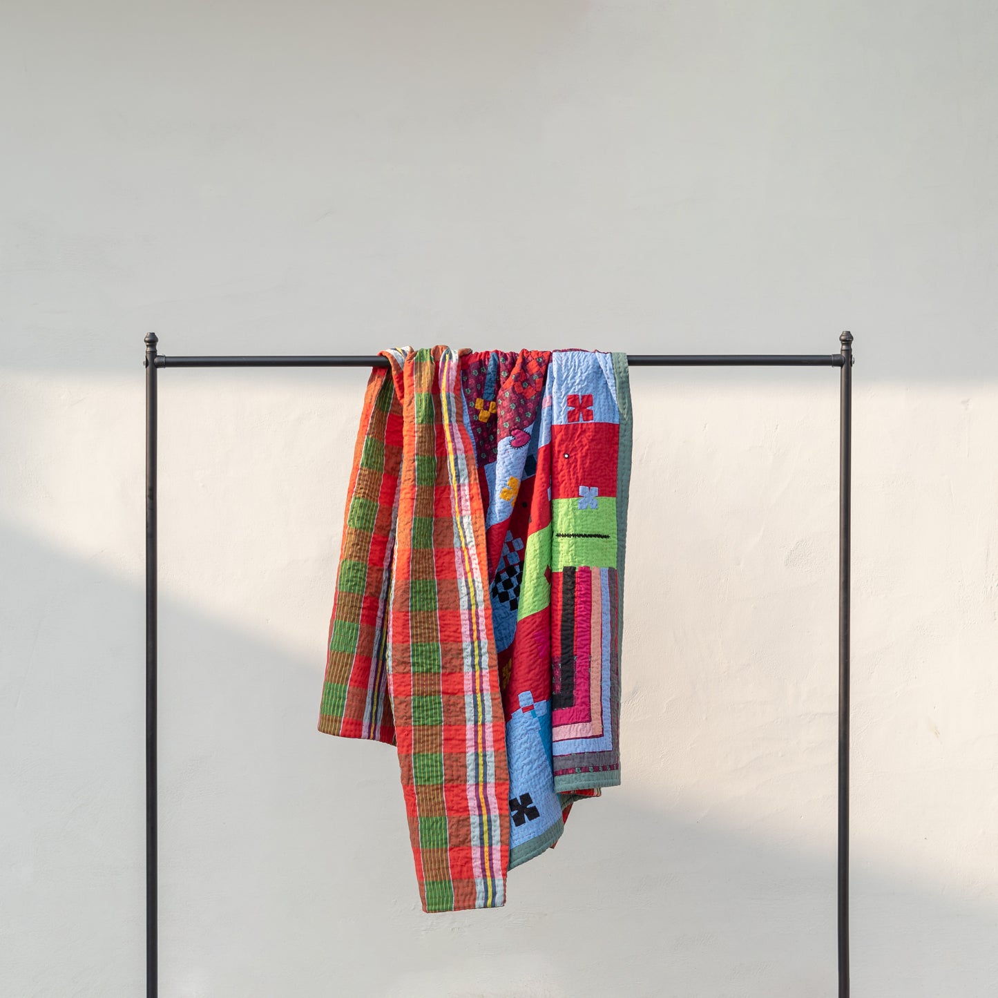 Anitha N. Reddy-Inspired Ralli Quilt - MKK Appliqué Multicolor Ralli Quilt - Handcrafted • Heritage Stitching • Museum-Quality Textile Art