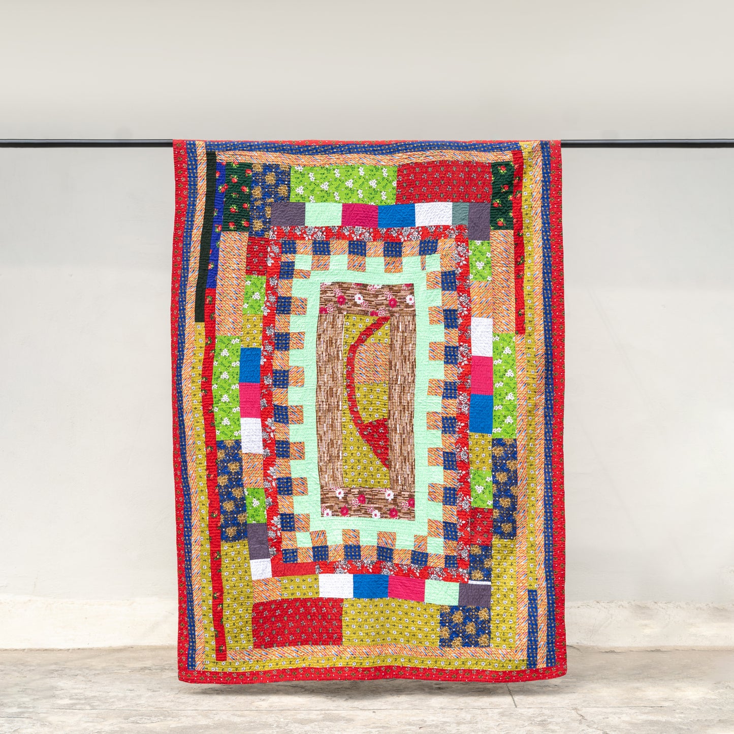 Mosaic Heritage Reversible Patchwork Sindhi Ralli Quilt– Handmade • Pure Cotton • Heritage Craft from Sindh