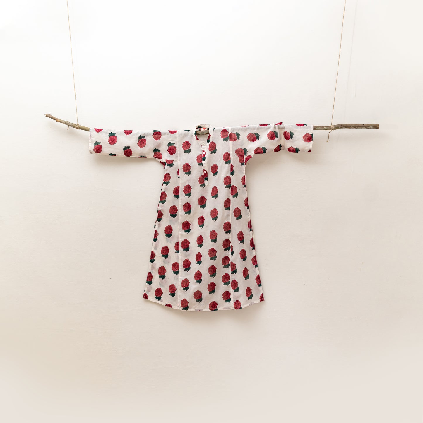 Rose Block Print Kurta