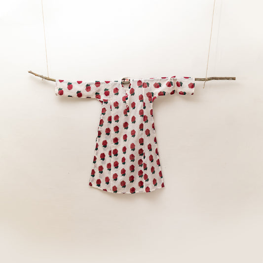 Rose Block Print Kurta