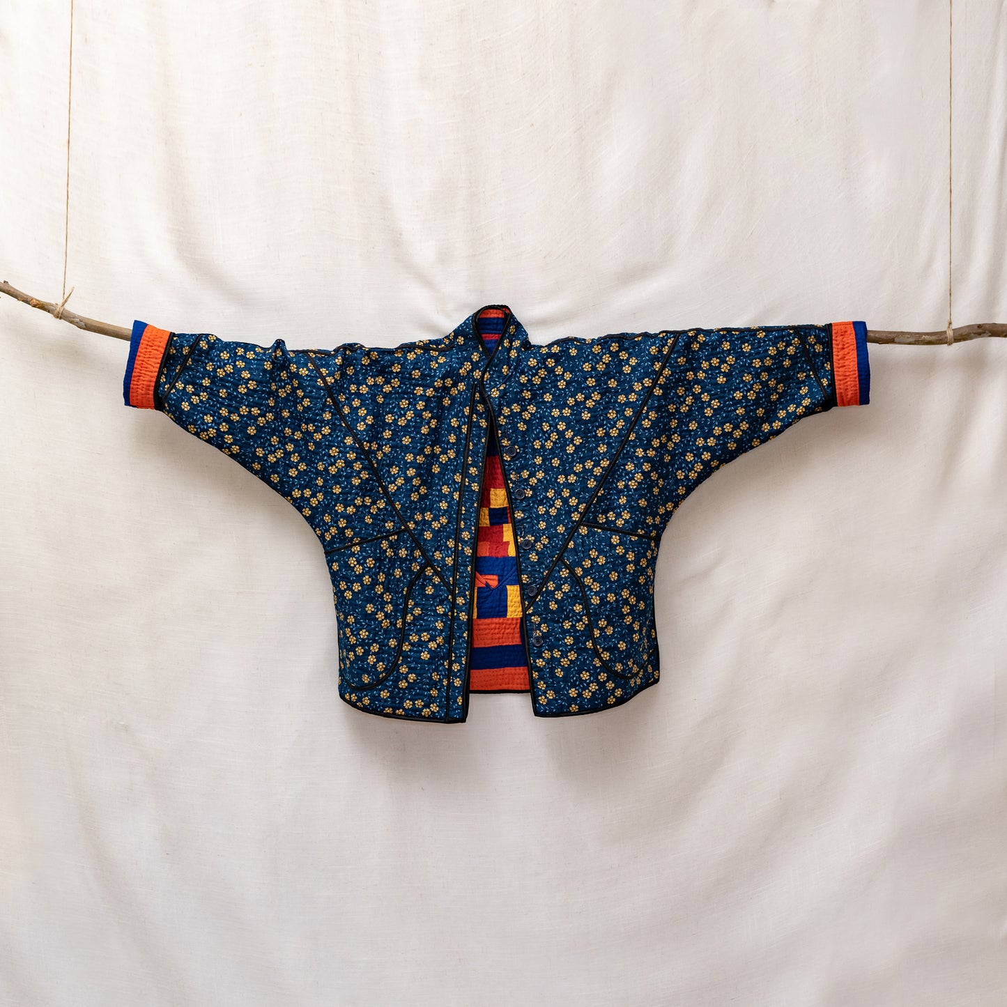 Handmade Ralli Reversible Jacket (Pixelated)