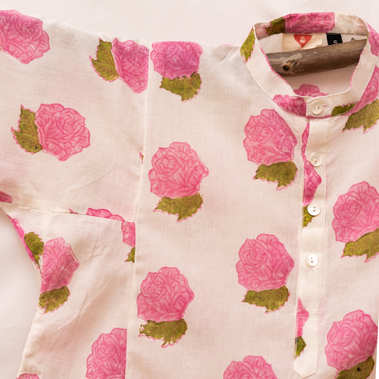 Rose Block Print Kurta