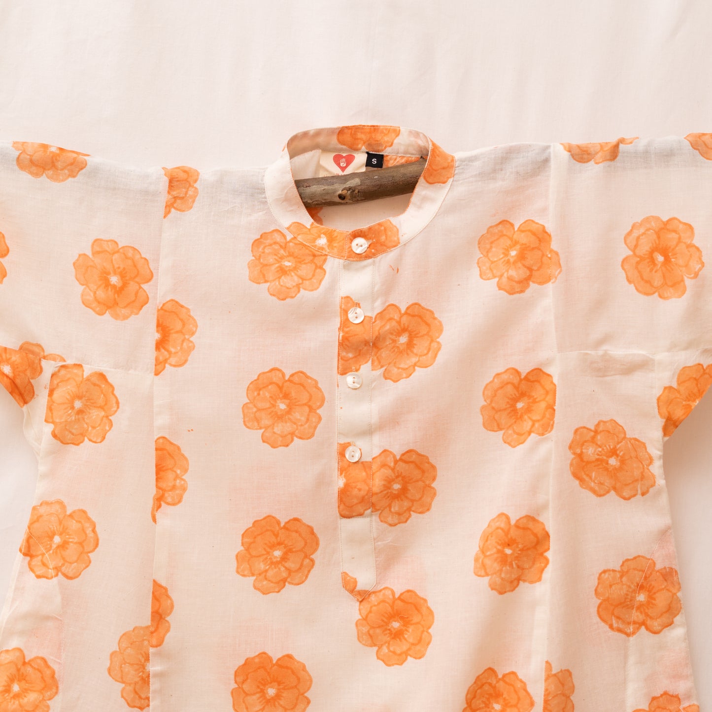Poppy Block Print Kurta
