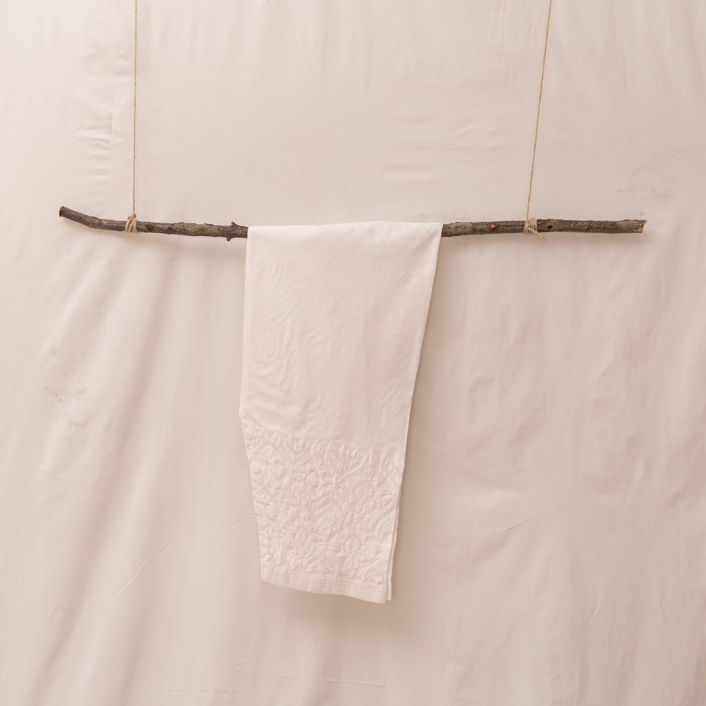 White Applique Shalwar| Artisan Made | Pure Cotton