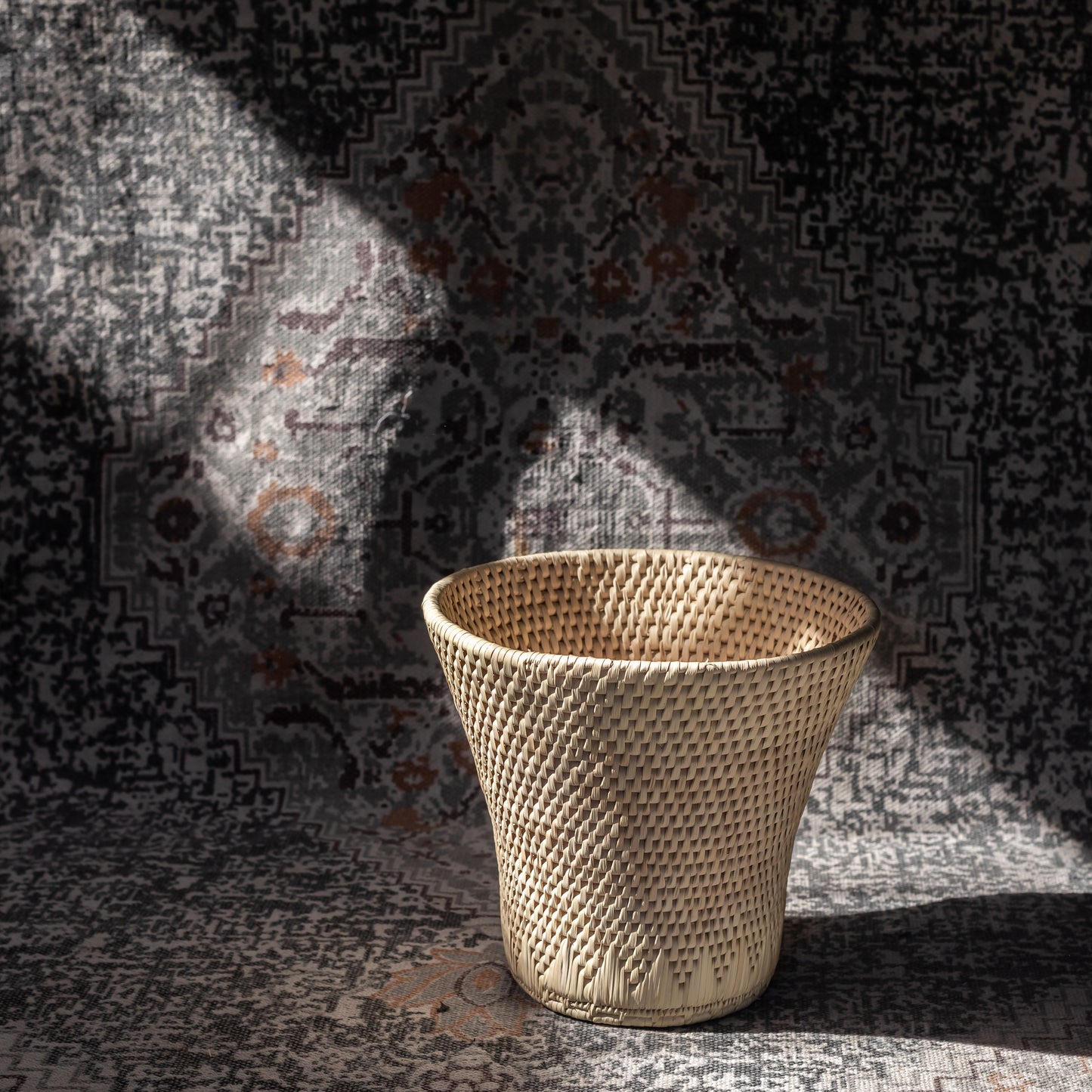 Paper Waste Basket – Handwoven Elegance