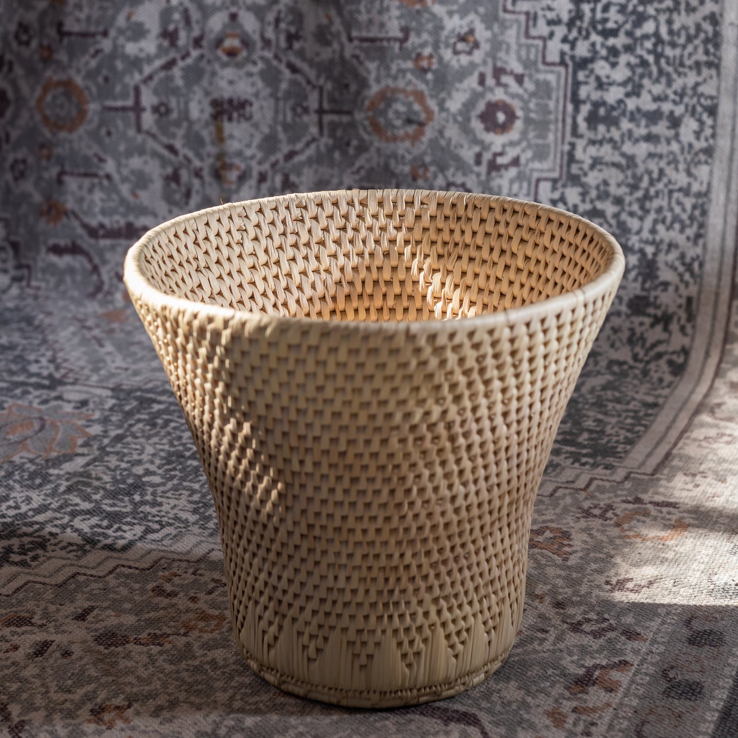 Paper Waste Basket – Handwoven Elegance