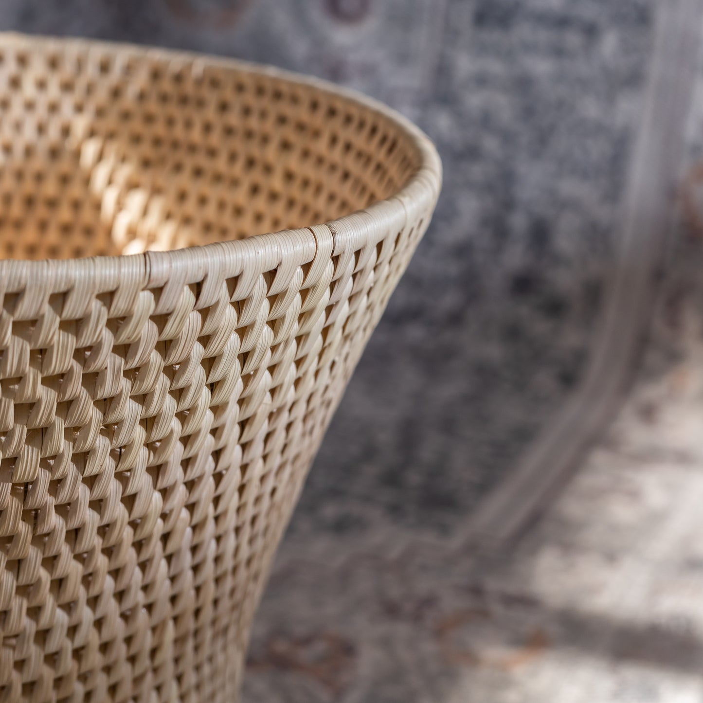Paper Waste Basket – Handwoven Elegance