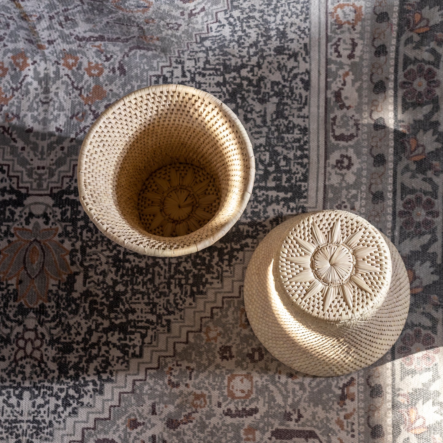 Paper Waste Basket – Handwoven Elegance