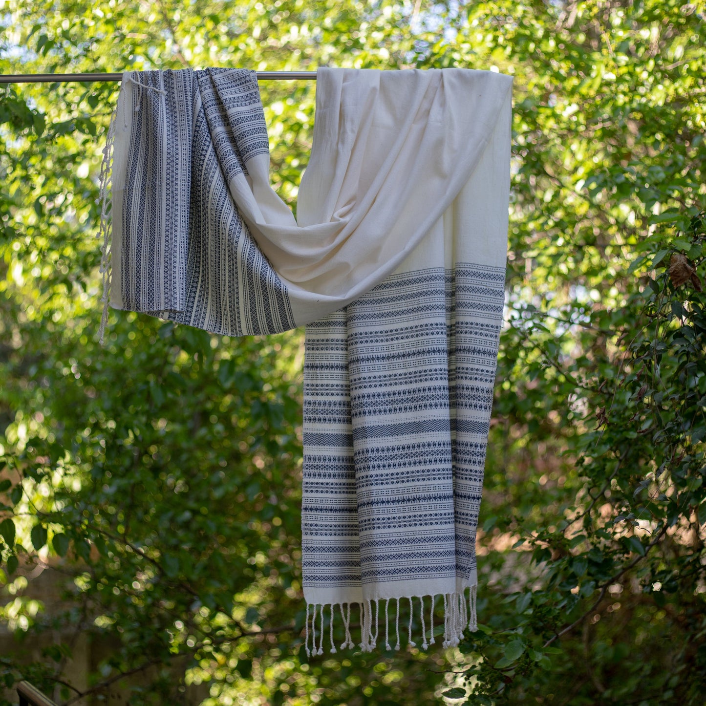 Pitloom Scarf Ink & Cream