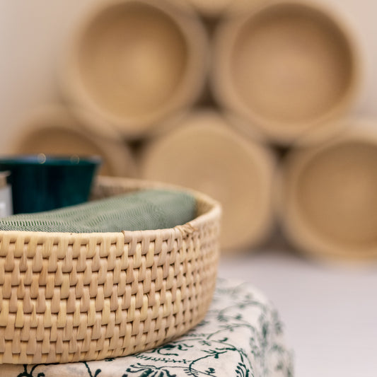 Small Tray Basket – Date Leaf Weave