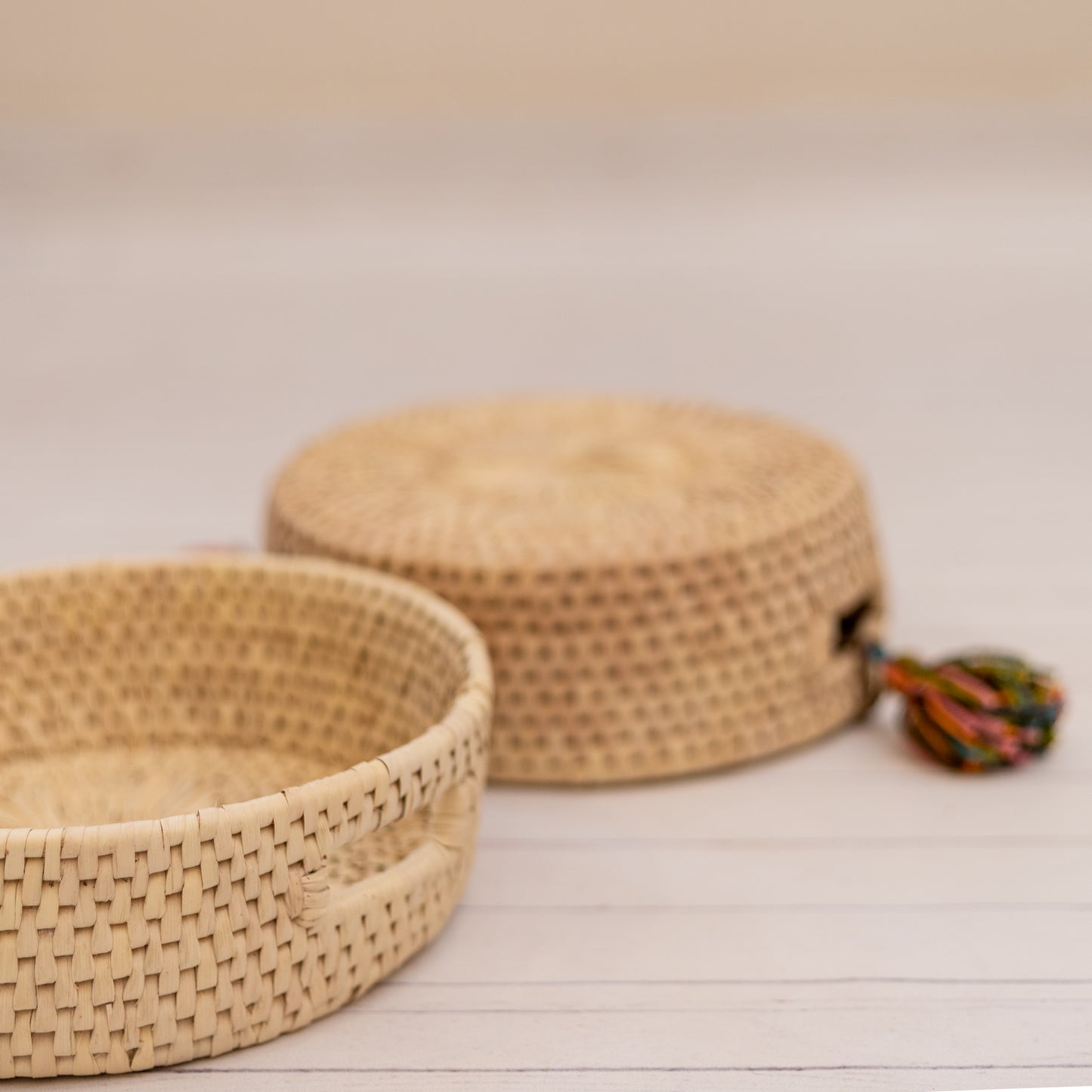 Round Basket – Sun Motif Weave
