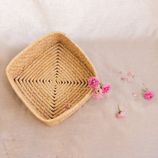 Square Basket – Date Leaf Weave