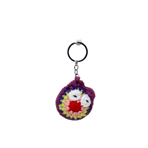 Crochet Owl Keychain