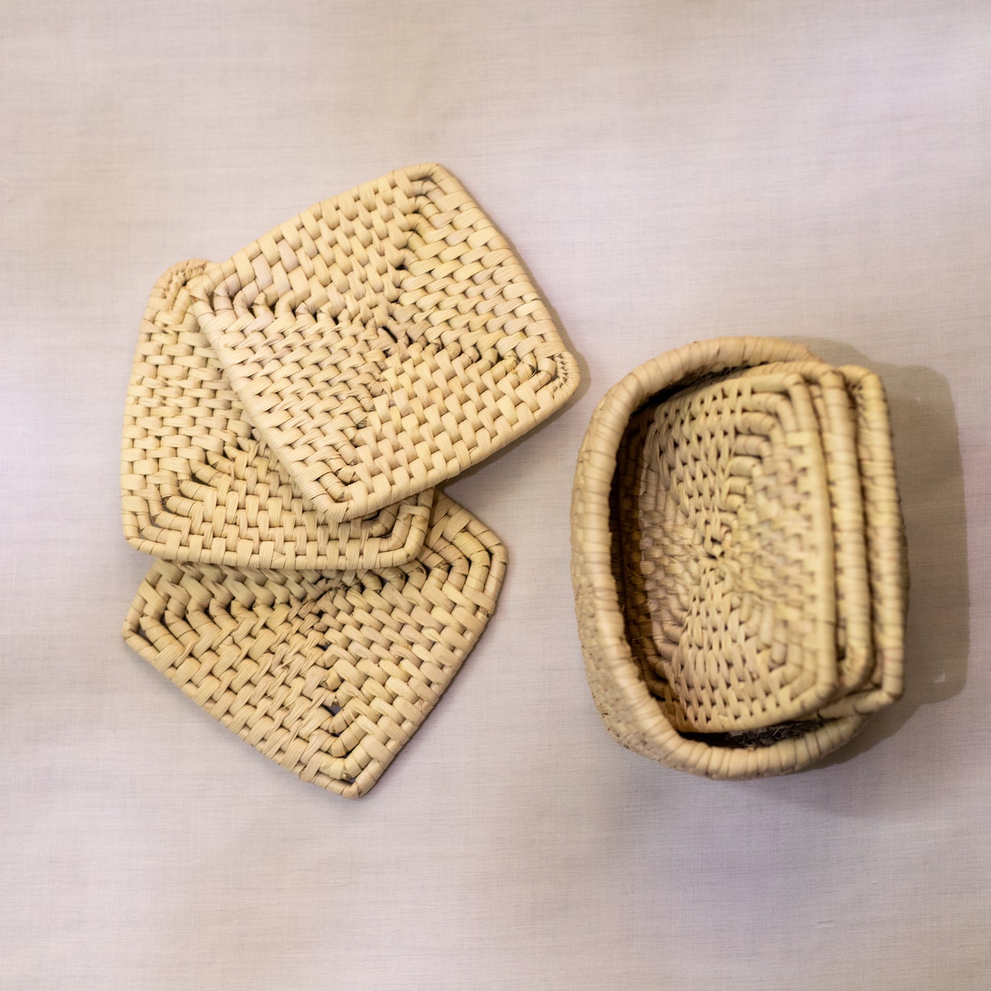 Square Coasters Set of 6 with Box