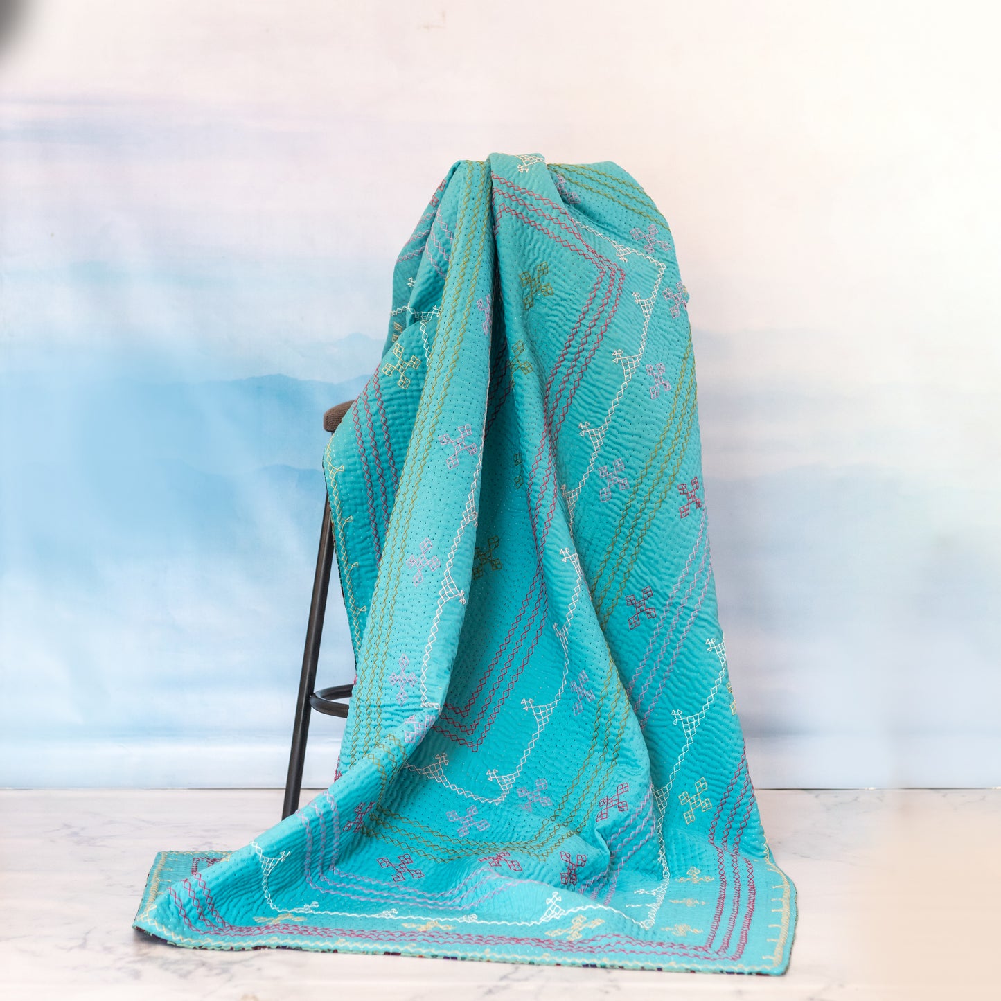 Turquoise J Rilli Throw