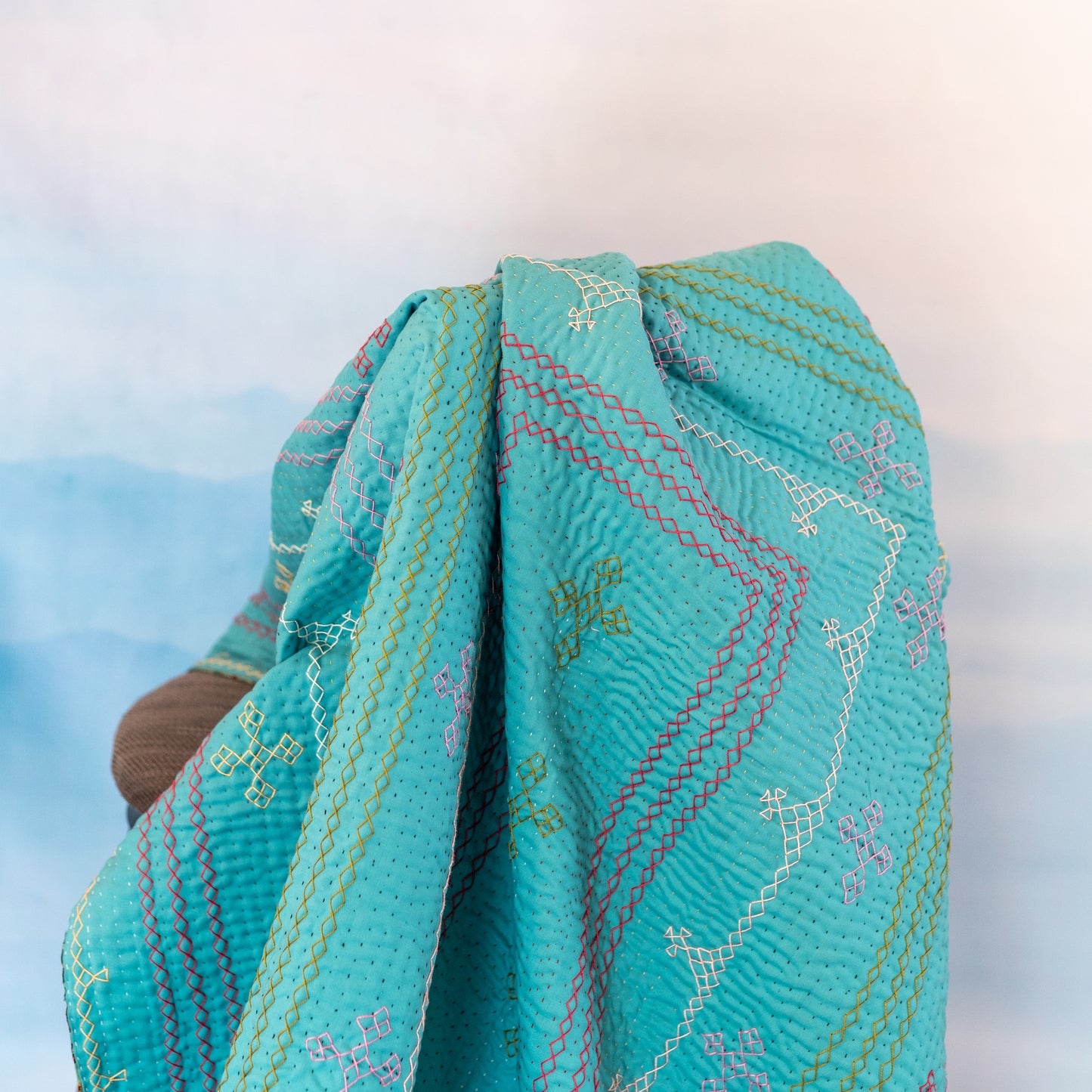 Turquoise J Rilli Throw