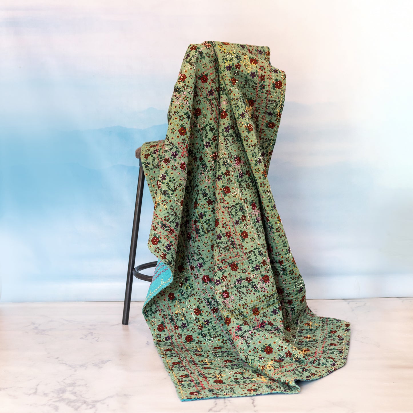 Turquoise J Rilli Throw